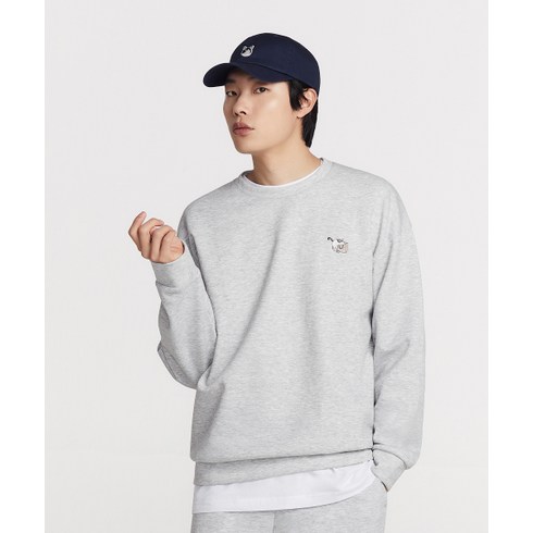 [폴햄] 공용 코숏 와펜 맨투맨 PHD1TR3040