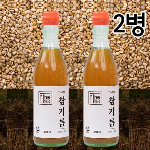 더맑음참기름 - 더맑음 참기름 350ml(외국산) 2개입, 2개, 350ml