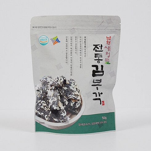 [지투지샵] 남원새청뜰 전통김부각 50g 2봉, 2개