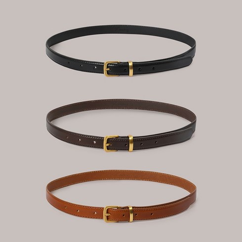 라미네즈 Simple Cowhide Belt - 3 Color