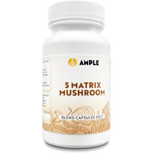 matrix:ringaquam/rhs - 5 Mushrooms Matrix Complex - 60 Capsules - Reishi Cordyceps Lion