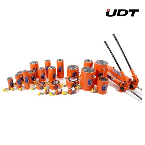 UDT 유압램 작기 램 쇼트램 유압 실린더 URULS 수동펌프 UP-1BC UP-2AC, 유압식 쇼트램, 50T*16mm(ULS-500N), 1개