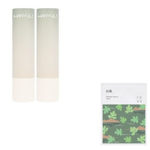 한율 자연을 닮은 립밤 x2 [옵션], 3호 빨간쌀, 4g, 2개