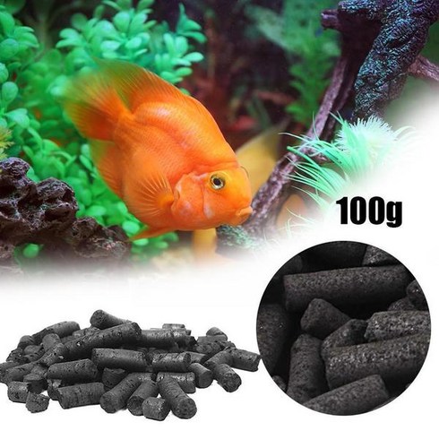 네모상면여과기 펠렛 수족관 정화 필터 어항 여과 제품 담수 및 소금물용 100g, CHINA, 1개
