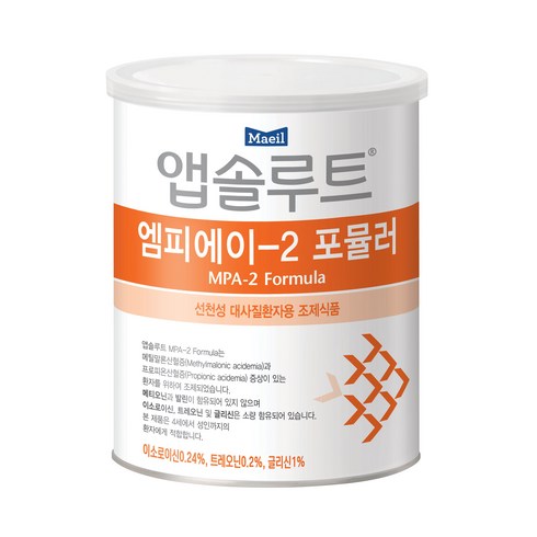 앱솔루트 선천성분유 MPA 2단계 400g 1캔, 1개