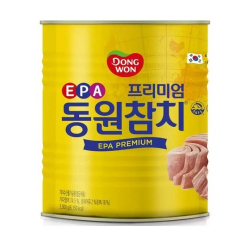 동원 덕용 참치 캔 통조림 3kg, 5개