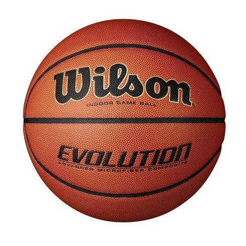 Wilson Evolution 시합 농구공 로열 중간 사이즈 - 72.4cm(28.5인치), Size 7 - 29.5