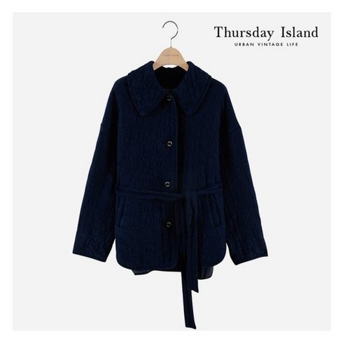 써스데이아일랜드 [Thursday Island] 데님 하트 퀼딩 점퍼(T216MJP135W)