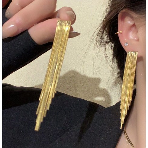명품귀걸이 - 에쥬아 태슬 귀걸이 체인 귀걸이 파티 귀걸이