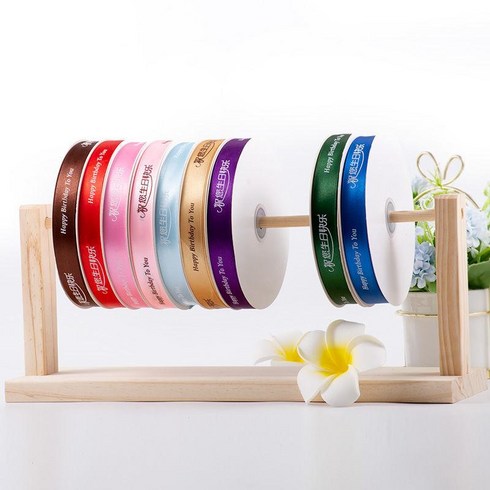 원목 리본걸이 리본거치대 정리대 꽃 가게 용품, 단일사이즈, 30cm 길이의 리본 홀더 한 줄, 1개