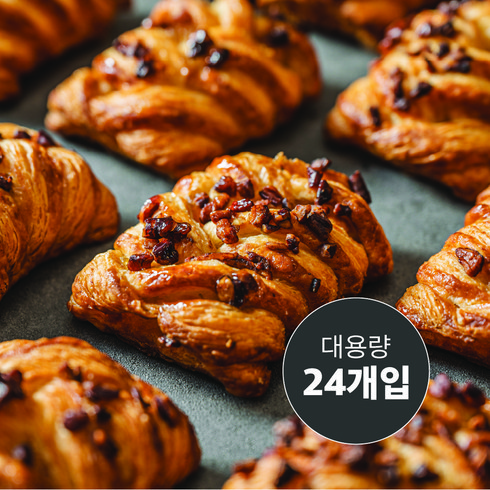 슐스타드 대용량 냉동생지 에어프라이어빵 미니 메이플피칸 24개, 1개, 984g