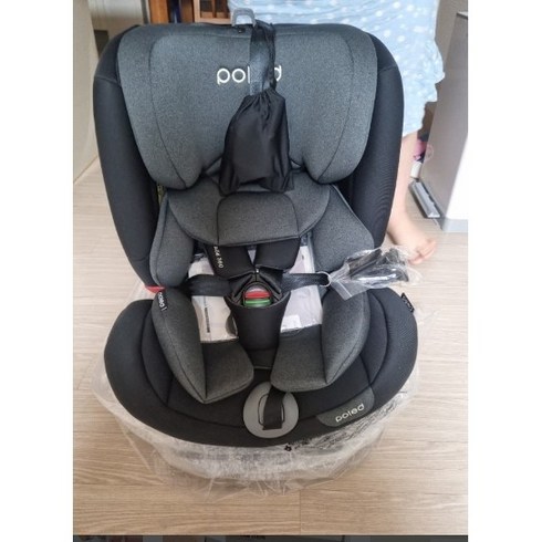 폴레드 올에이지 360 회전확장형 카시트 (ISOFIX & 락킹벨트) 팬텀블랙 1개