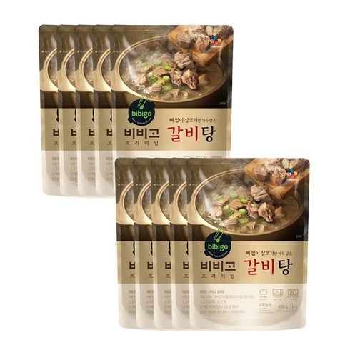 비비고 갈비탕, 400g, 10개