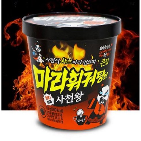 사천왕 마라훠궈탕면 112g 12개