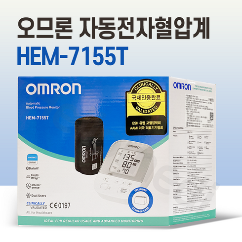 오므론 자동전자 혈압계 HEM-7155T, 1개