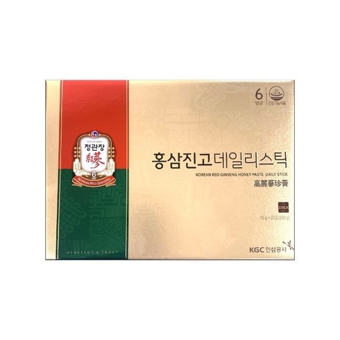 홍삼진고 데일리스틱  - 정관장 홍삼진고 데일리스틱 10g 20포, 20회분, 1개