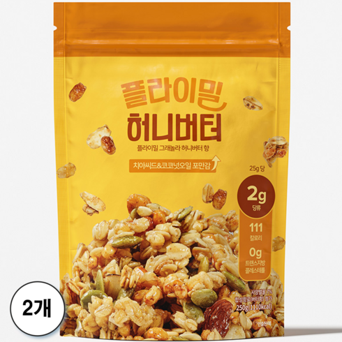 플라이밀 수제 그래놀라 허니버터, 250g, 2개