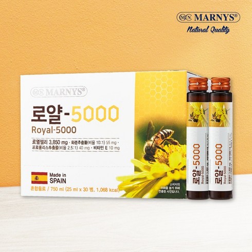 마니스 로얄5000 (30병) 스페인산 로얄젤리 건강음료, 1박스, 25ml