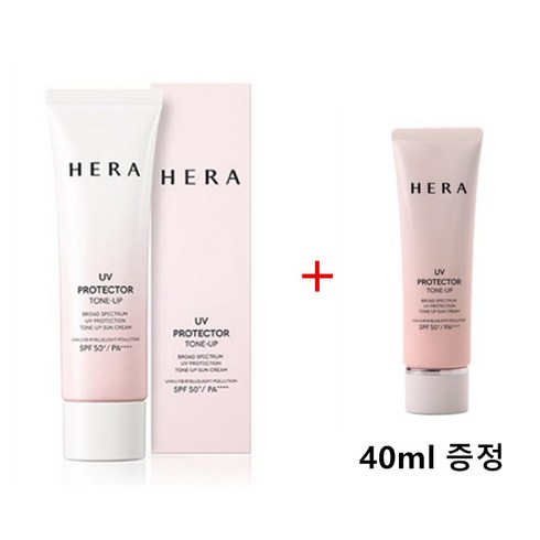 헤라 UV프로텍터 톤업 선크림 SPF50+ PA++++50ml (40ml 증정), 40ml