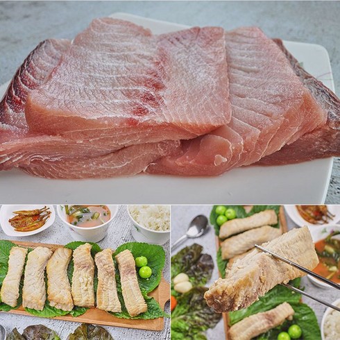 포항 죽도시장 직송 자연산 돔배기 추석 상차림 제사 음식 주문 산적 제수용 상어 고기 1kg, 1개, 1000g