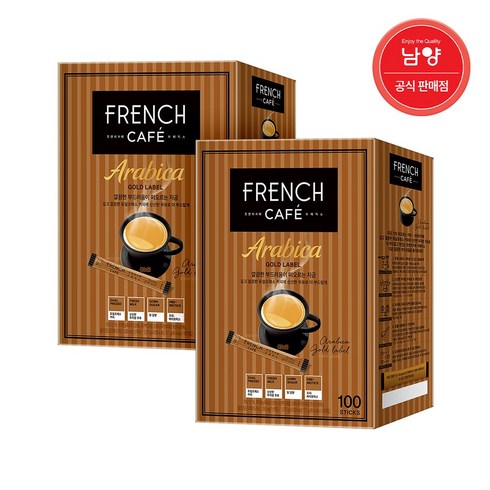 골드라벨 - 프렌치카페 카페믹스 아라비카 골드라벨10.7gx100 x2, 10.7g, 100개입, 2개