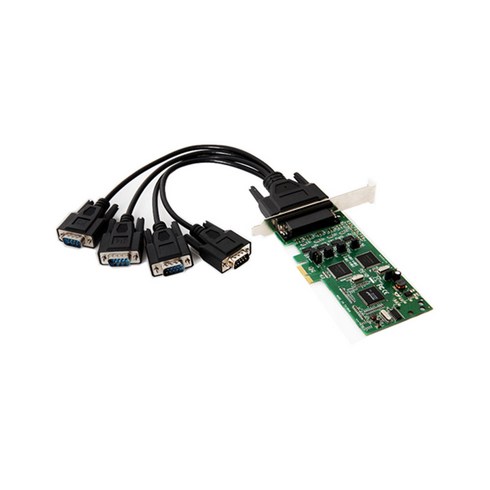 넥스트 NEXT-42485LP4 EX 4포트 RS422 RS485 케이블 PCIe카드 LP브라켓 제공