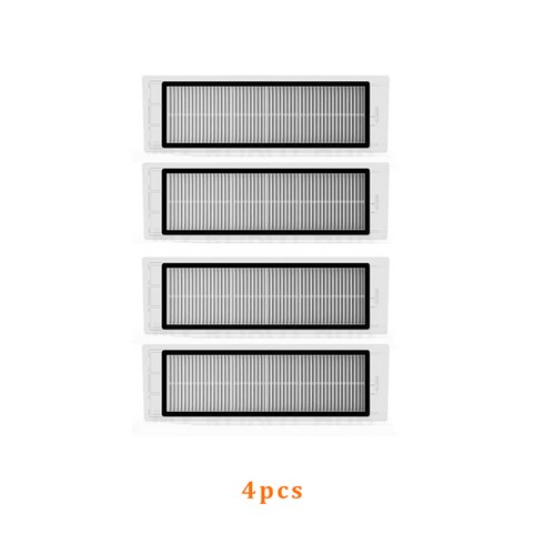 SDJQR01RR 베터리 - Xiaomi Mijia 1S SDJQR01RR SDJQR02RR SDJQR03RR 로봇 진공 청소기 도매 HEPA 필터 교체 부품 액세서리, 4pcs