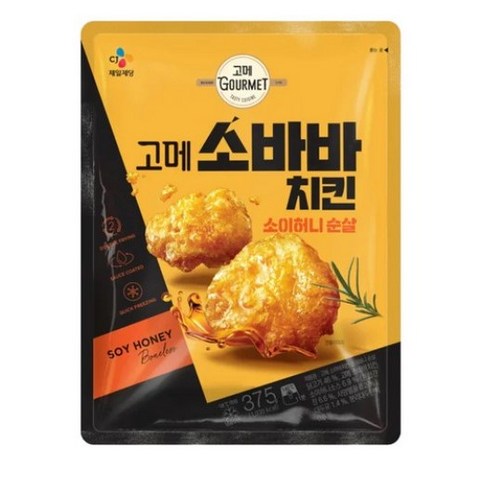 고메 소바바 치킨 소이허니 순살 375G 6개