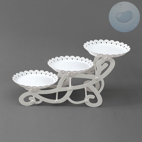 2023년 가성비 최고 핑거푸드 케이터링 - SOCEAN 꽃잎 3단 계단 접시 스탠드 트레이 화이트 다과 트레이 간식 테이블 홈파티 디저트 접시 케 스탠드 웰컴디쉬 그릇 파티 식기 핑거푸드 트레이 과일 플레이팅 케이터링 용기