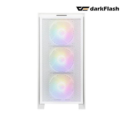 부피가 큰 상품은 개별 택배비 적용으로인한 2개이상 구매시 착불로 발송됩니다.darkFlash DRX70 MESH RGB 강화유리 (화이트)