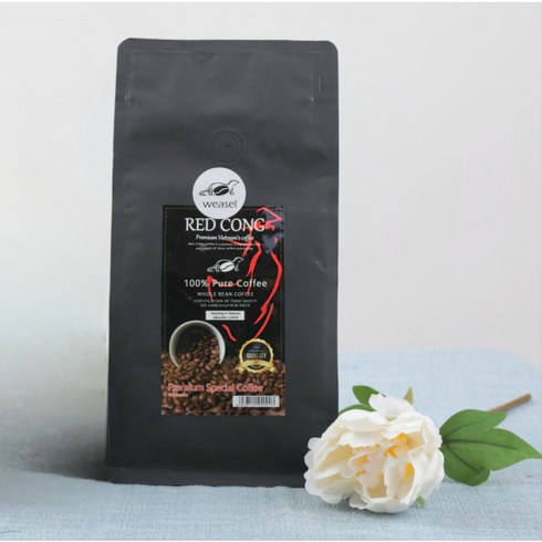 베트남 weasel coffee 족제비 똥커피 분쇄 위즐커피 분말, 500g, 1개