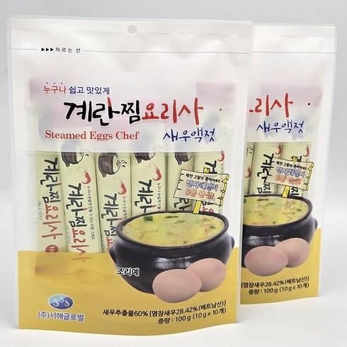 계란찜요리사 - 디올메디 계란찜요리사 새우액젓 간편한 스틱형 4팩 10gX40개, 10g, 40개