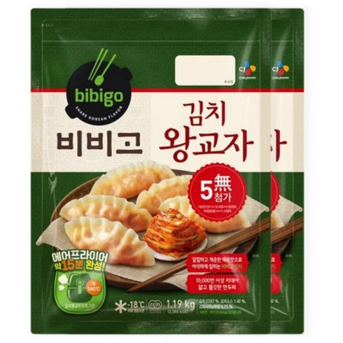 김치왕교자 1.19Kg x2개, 2개