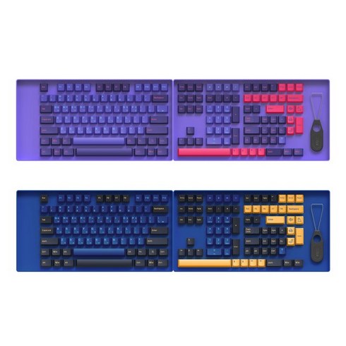 COX CX157 PBT 이색사출 키캡 트레이 세트, 블루 탱