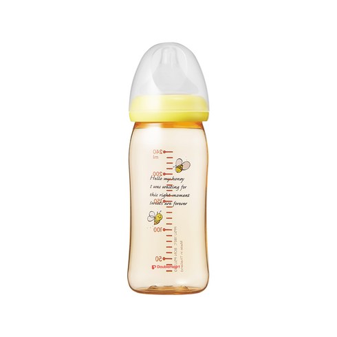 2023년 가성비 최고 더블하트젖병 - [더블하트]SofTouch 모유실감젖병240ml(꿀벌), 꿀벌, 240ml, 1개