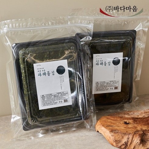 두번 구운 파래김 - 먹기좋게 자른 두번구운 파래돌김, 80g(절단김150매), 1개