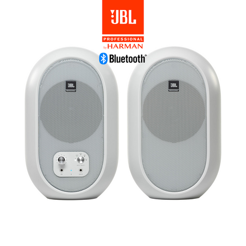 JBL 104 BT 화이트 - 4.5인치 데스크탑 모니터 스피커 / 블루투스