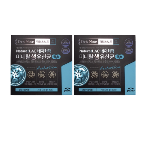 팔레오 닥터스노트 네이처락 미네랄 생유산균 맥스 2.5g x 30포, 상세페이지 참조, 상세페이지 참조, 상세페이지 참조