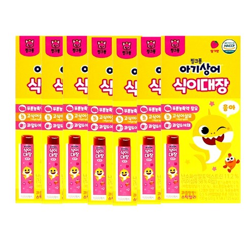 핑크퐁 아기상어 식이대장 젤리 100g(5포입), 100g, 7개