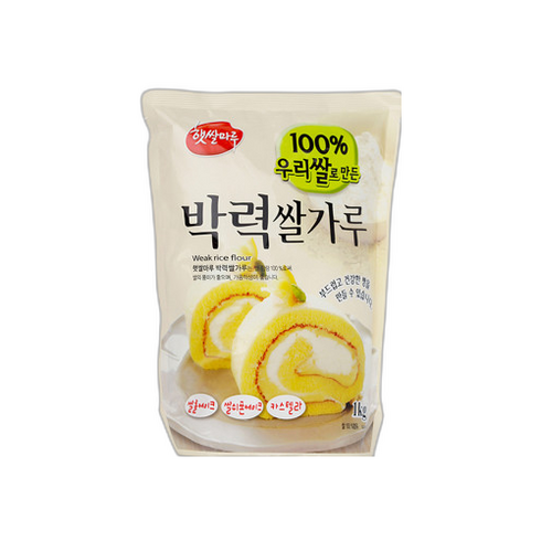 빠른 배송 햇쌀마루 박력쌀가루 1kg 국산 (기프티콘 증정), 1개