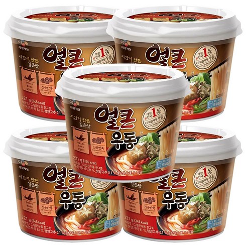 얼큰 우동 한그릇 221g, 5개