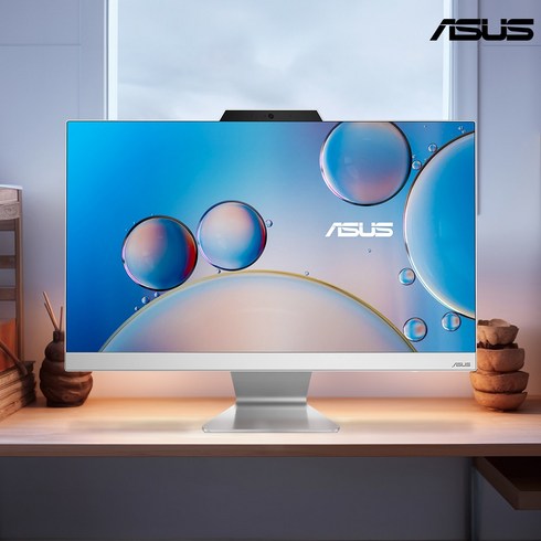ASUS 일체형 PC 올인원 컴퓨터 본체 24인치 i5 12세대 와이파이 블루투스 사무용 인강용, 8GB, 256GB, Free DOS