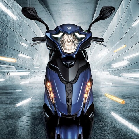 125CC 배달 출퇴근 오토바이 하우주 22년식 USR125, 블루