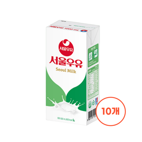 서울우유 멸균우유 1000ml 10입, 10개