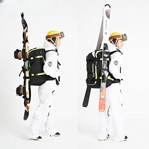 2023년 가성비 최고 피셔스키 - 스키 가방 부츠 배낭 대용량 헬멧 의류 남성 여성 여행 방수 캠핑 백팩, 애플 그린(50 L)