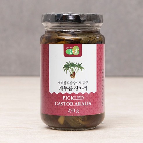 재래한식간장 개두릅장아찌250g, 3개, 250g