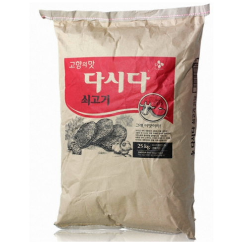 쇠고기다시다25 - CJ 제일제당 백설 쇠고기다시다 업소용, 25kg, 1개