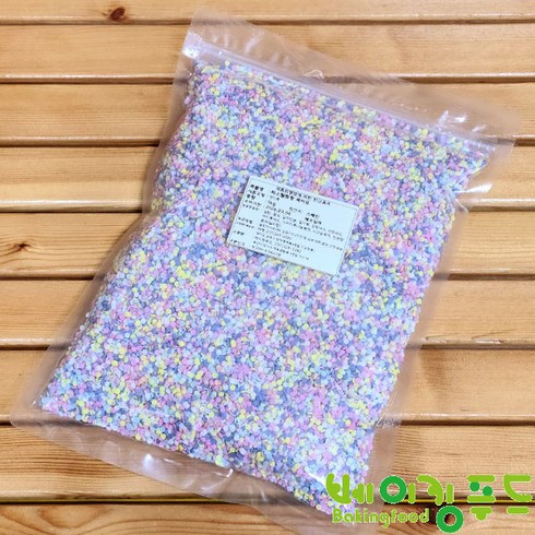 스프링클1kg - 스프링클 파스텔원형 셰이프1kg, 1개, 1kg