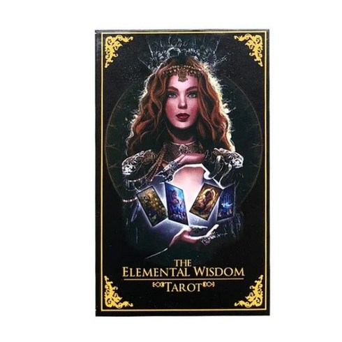 초보타로 예쁜 타로 카드책 le tarot 이상한 나라의 카드 데크 보드 게임 파티 테이블 선물 점술 오라클, Elemental Wisdom