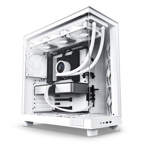 hxx6 - [NZXT] H6 Flow (Matte White) (미들타워), 선택하세요, 1개